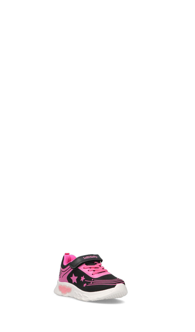 LELLI KELLY Sneaker bimba nera/fucsia