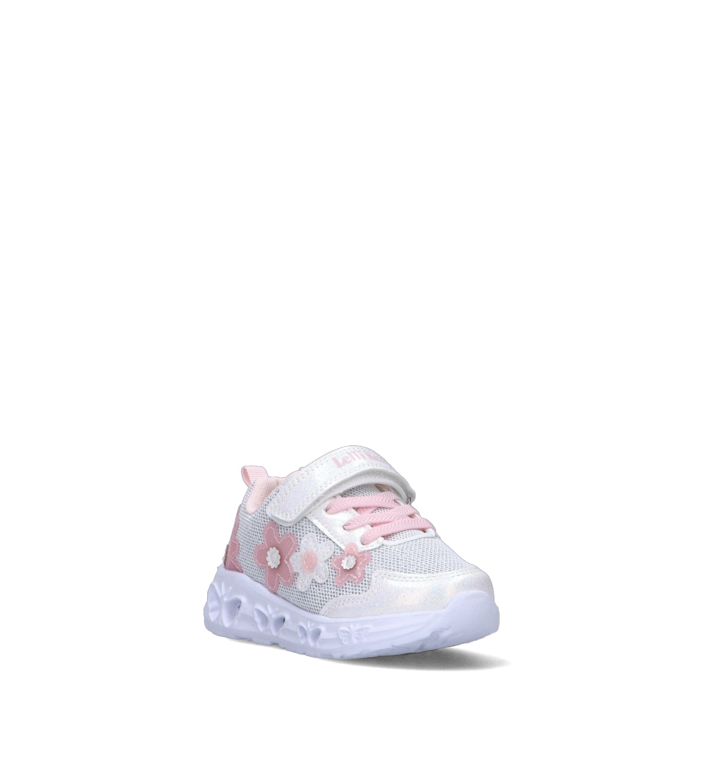 LELLI KELLY Sneaker bimba bianca con luci