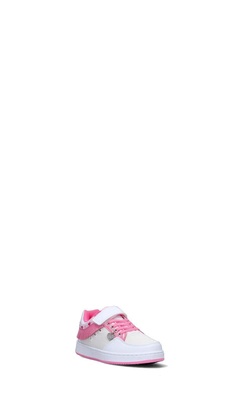 LELLI KELLY Sneaker bimba bianca/rosa con luci