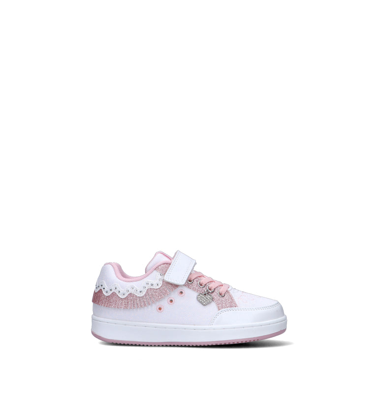 LELLI KELLY Sneaker bimba bianca/rosa