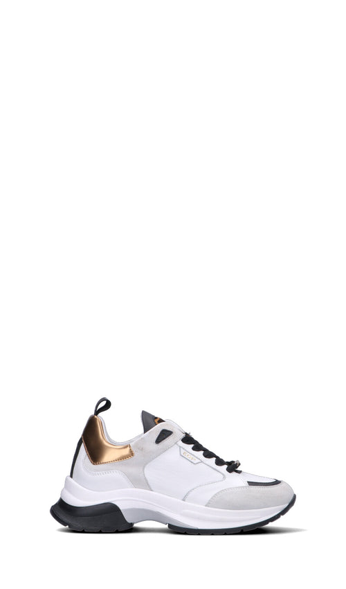 ED PARRISH Sneaker donna bianca/nera in pelle