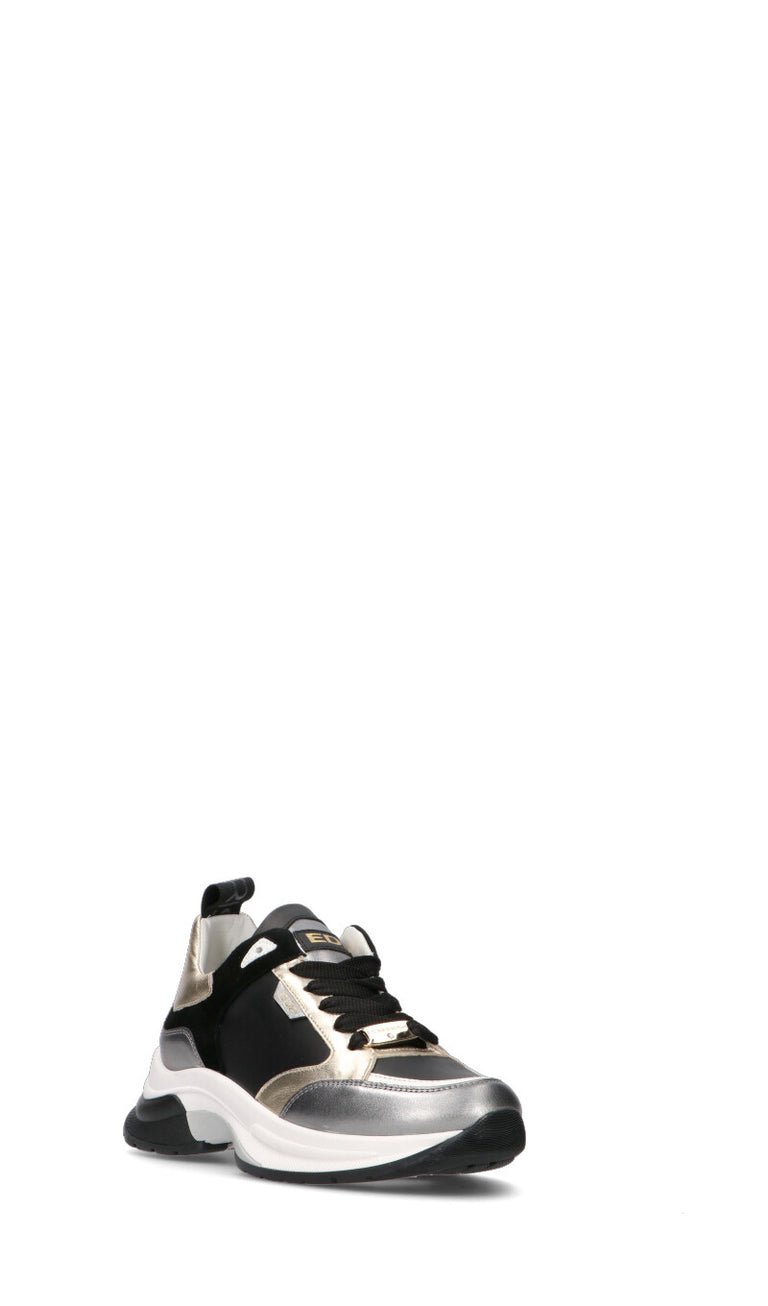 ED PARRISH Sneaker donna nera/oro