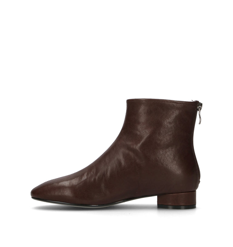 LOAFER Tronchetto donna marrone in pelle