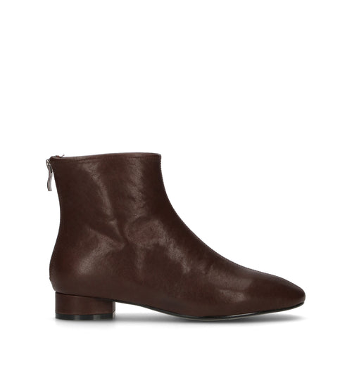 LOAFER Tronchetto donna marrone in pelle