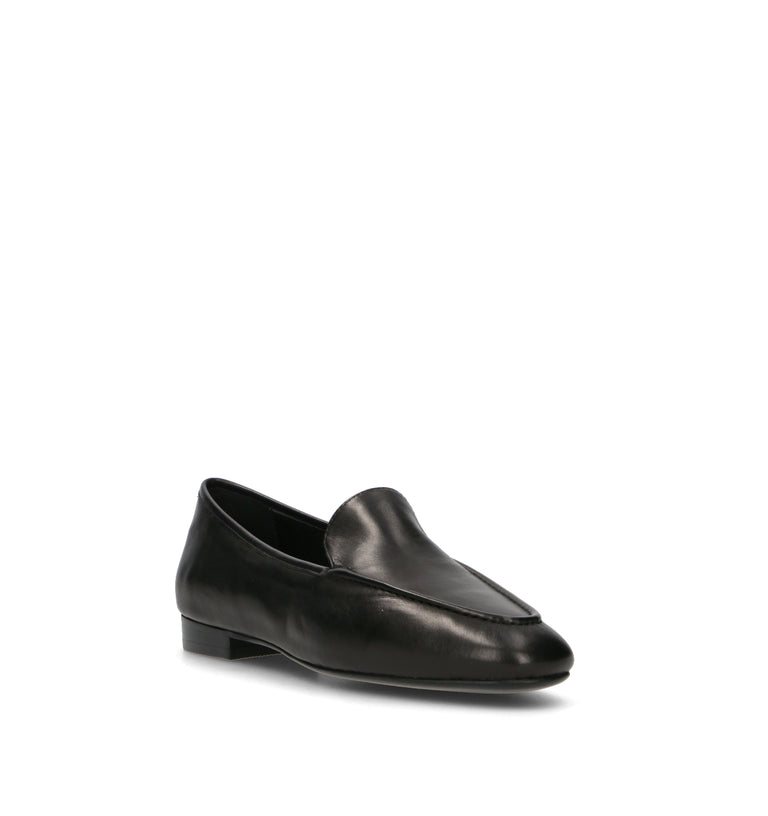 LOAFER Mocassino donna nero in pelle