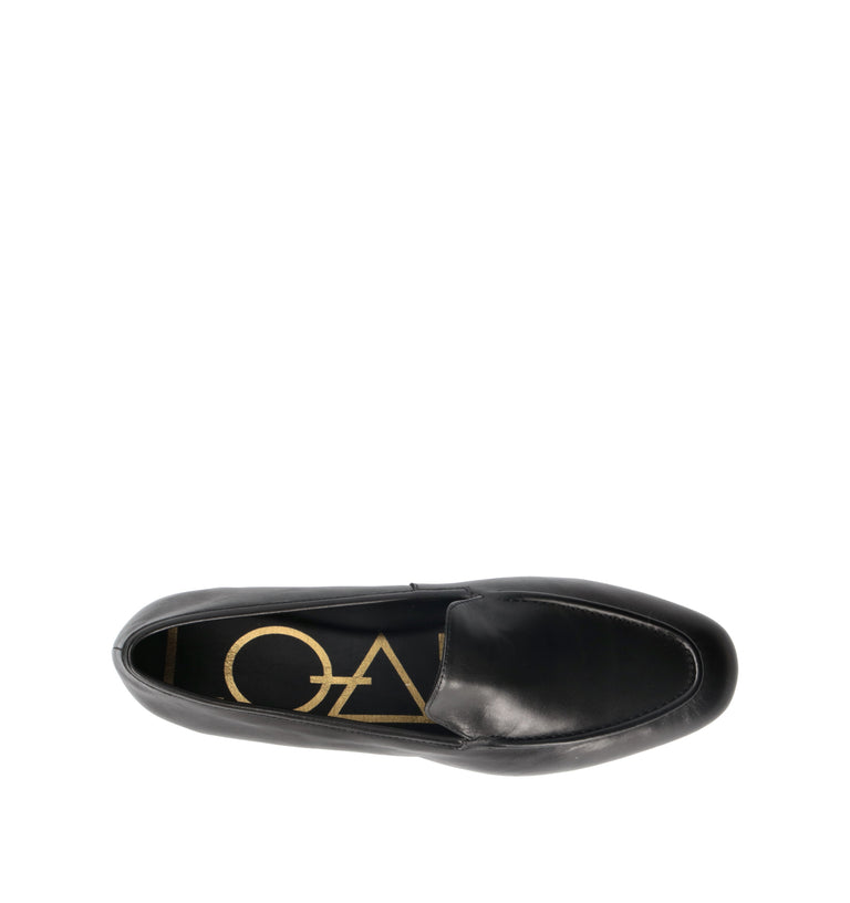 LOAFER Mocassino donna nero in pelle