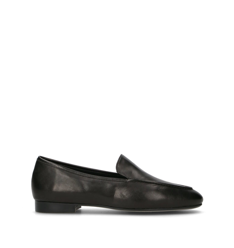 LOAFER Mocassino donna nero in pelle