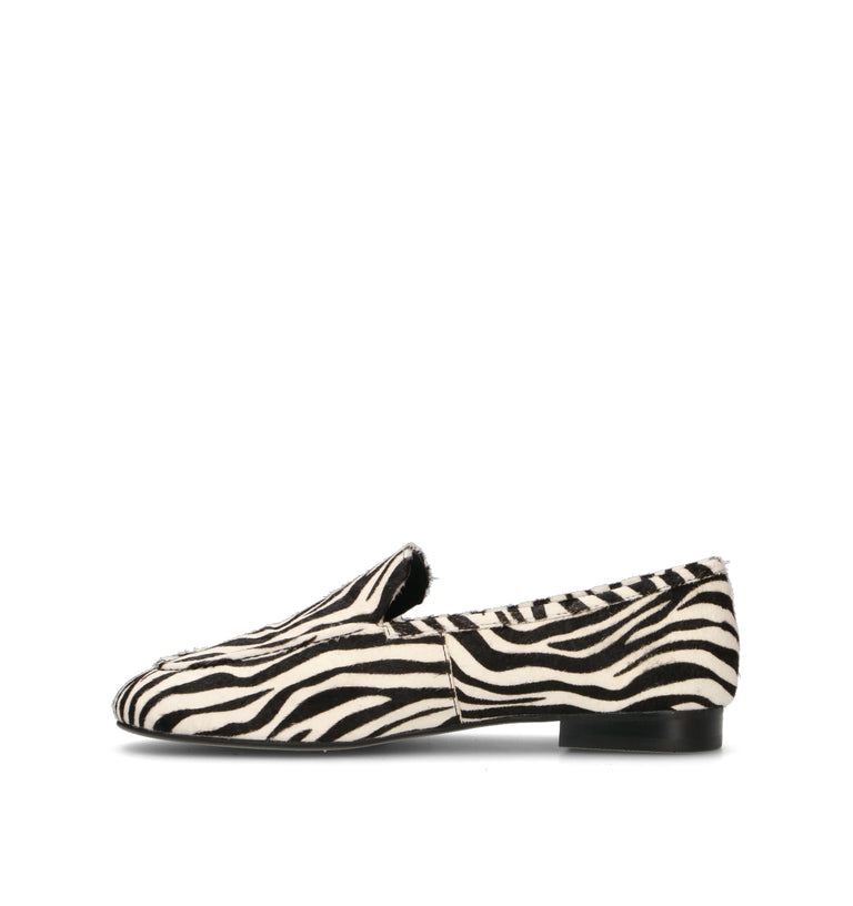 LOAFER Mocassino donna zebrata in cavallino