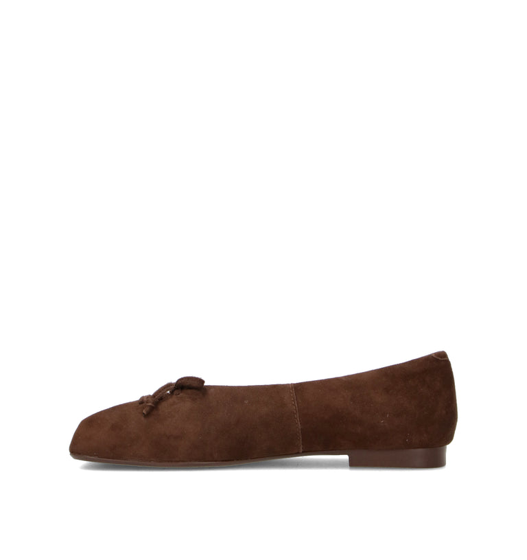 LOAFER Ballerina donna marrone in suede