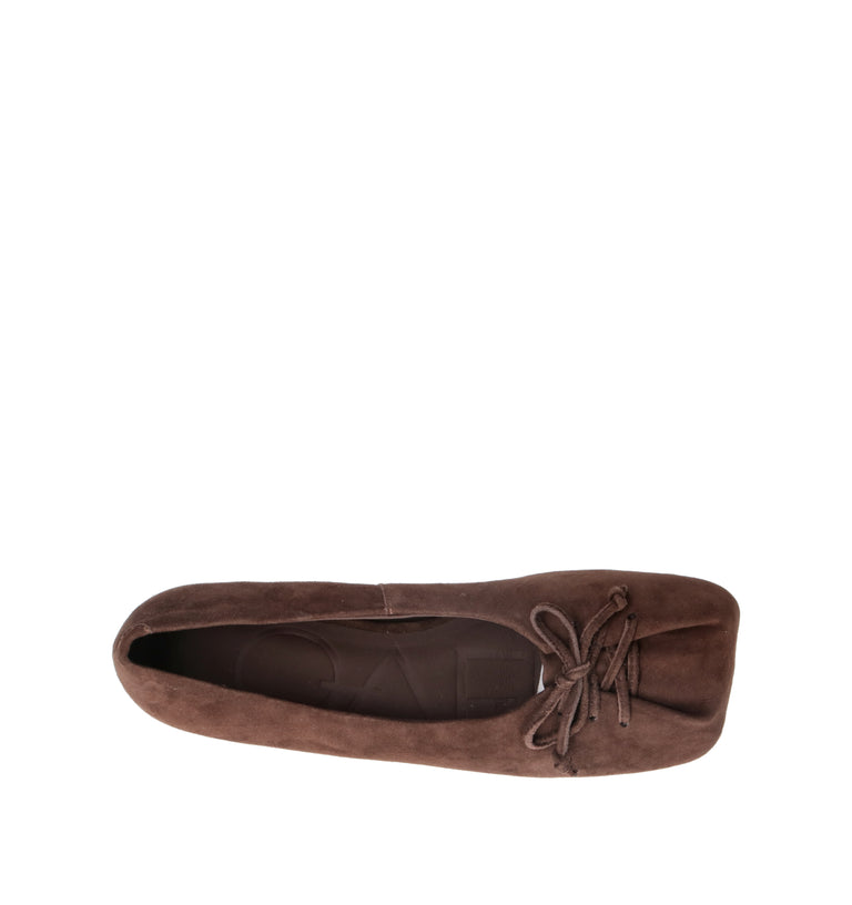 LOAFER Ballerina donna marrone in suede