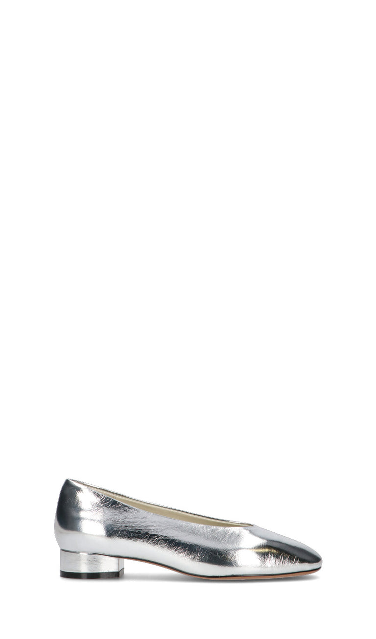LOAFER Ballerina donna argento in pelle