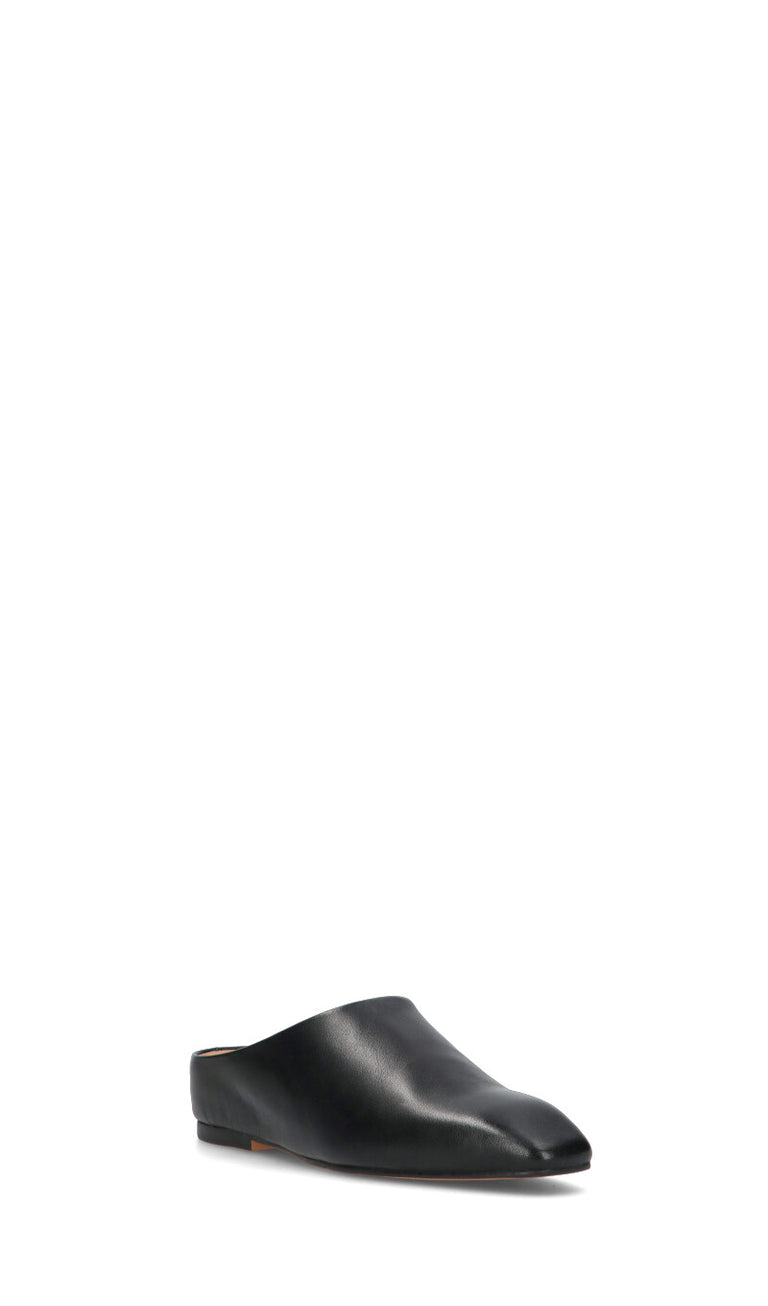 LOAFER Sabot donna nera in pelle