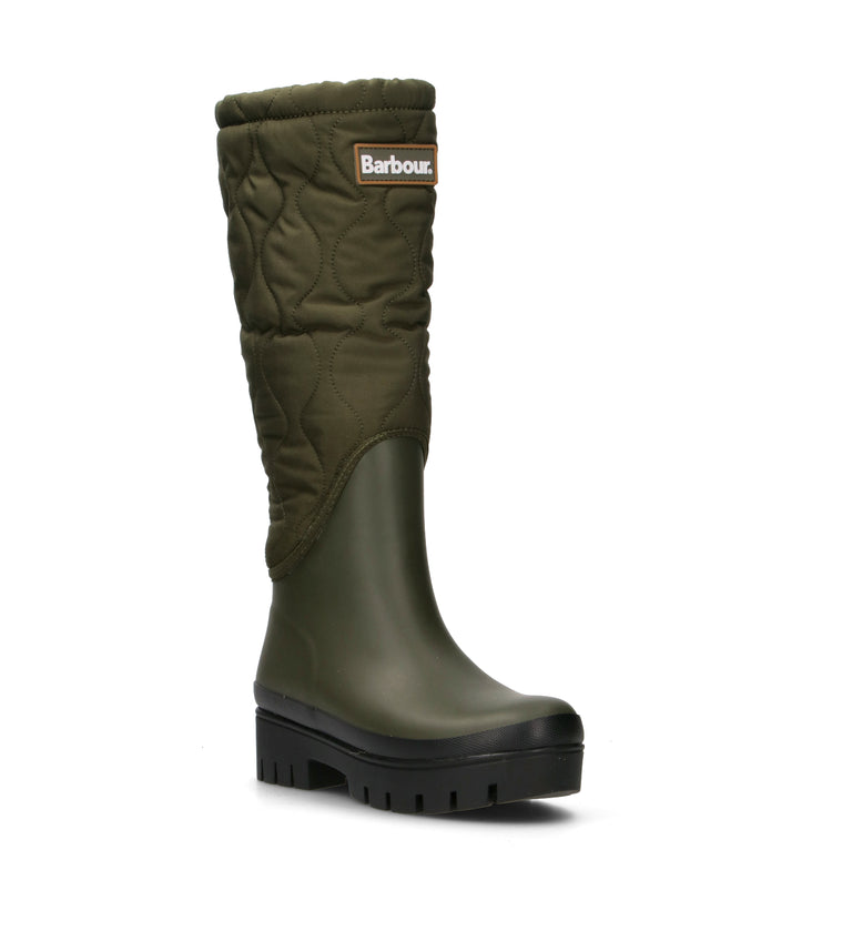 BARBOUR Stivale pioggia donna militare