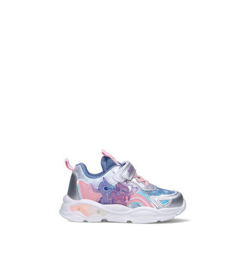 DISNEY Sneaker bimba argento con luci