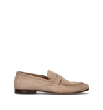 LORENZO TERRA Mocassino uomo taupe in suede