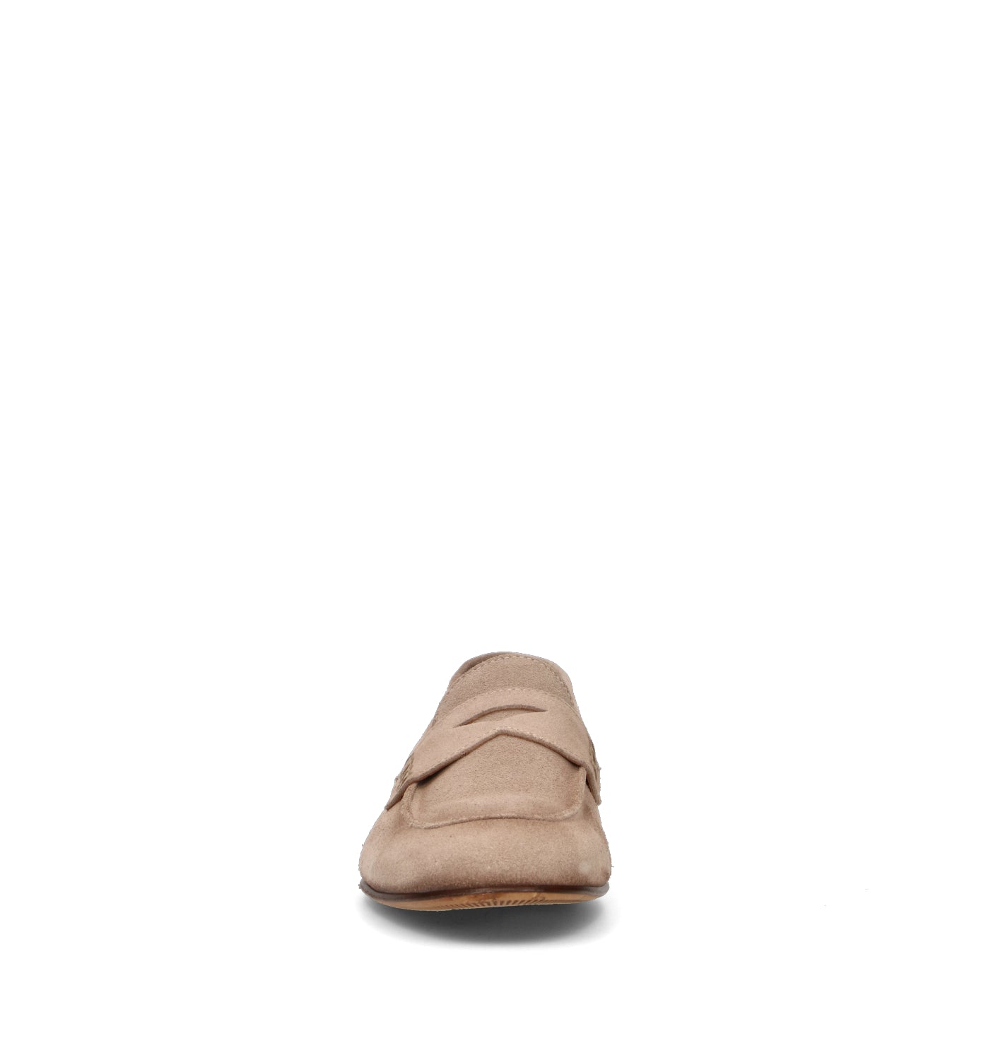 LORENZO TERRA Mocassino uomo taupe in suede