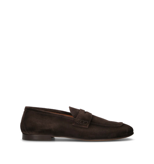 LORENZO TERRA Mocassino uomo testa di moro in suede