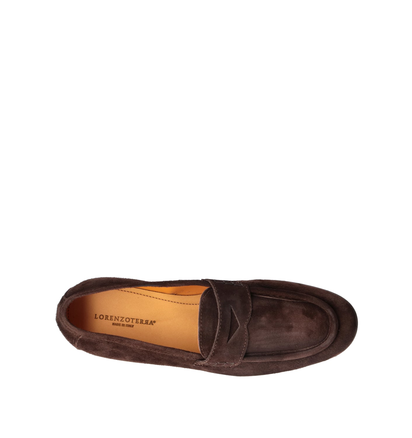 LORENZO TERRA Mocassino uomo testa di moro in suede