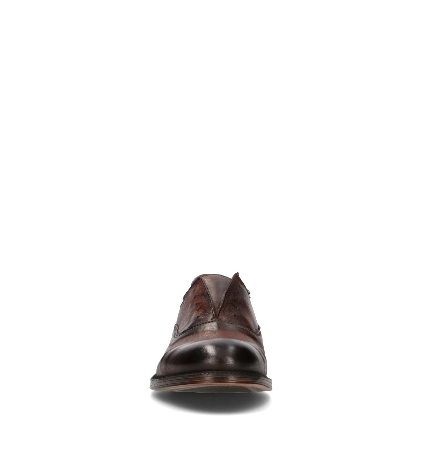 LORENZO TERRA Stringata uomo cognac in pelle