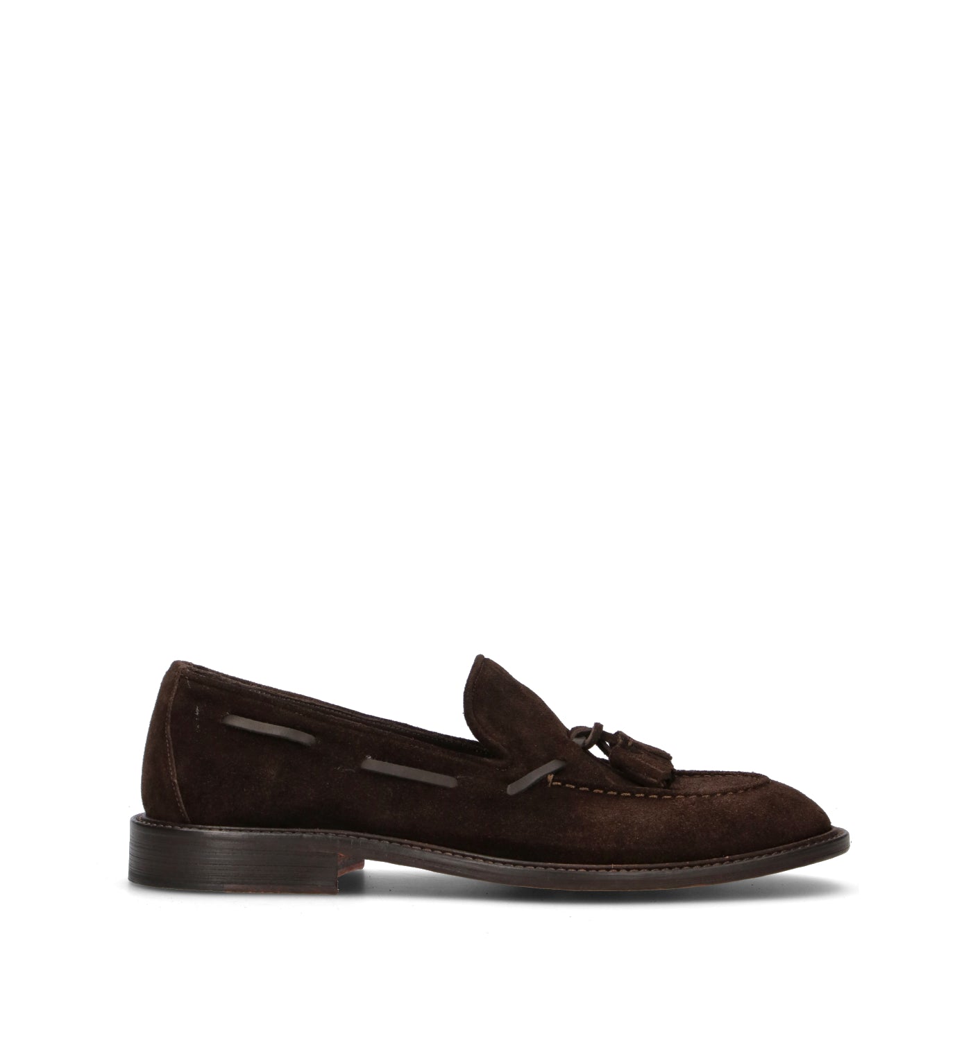 LORENZO TERRA Mocassino uomo marrone in suede