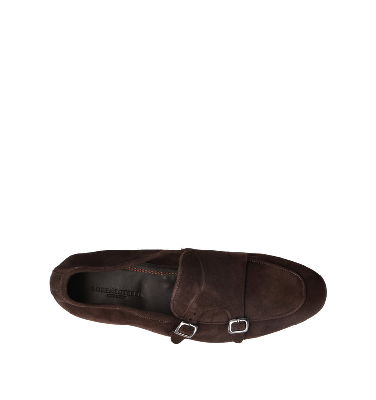 LORENZO TERRA Mocassino uomo testa di moro in suede