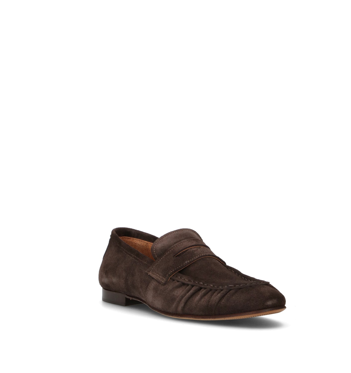LORENZO TERRA Mocassino uomo testa di moro in suede