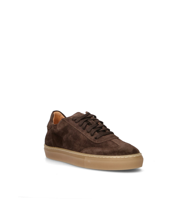 LORENZO TERRA Sneaker uomo testa di moro in suede
