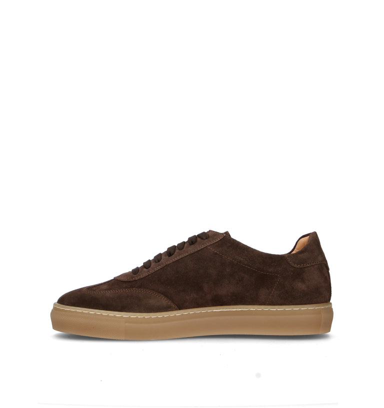 LORENZO TERRA Sneaker uomo testa di moro in suede
