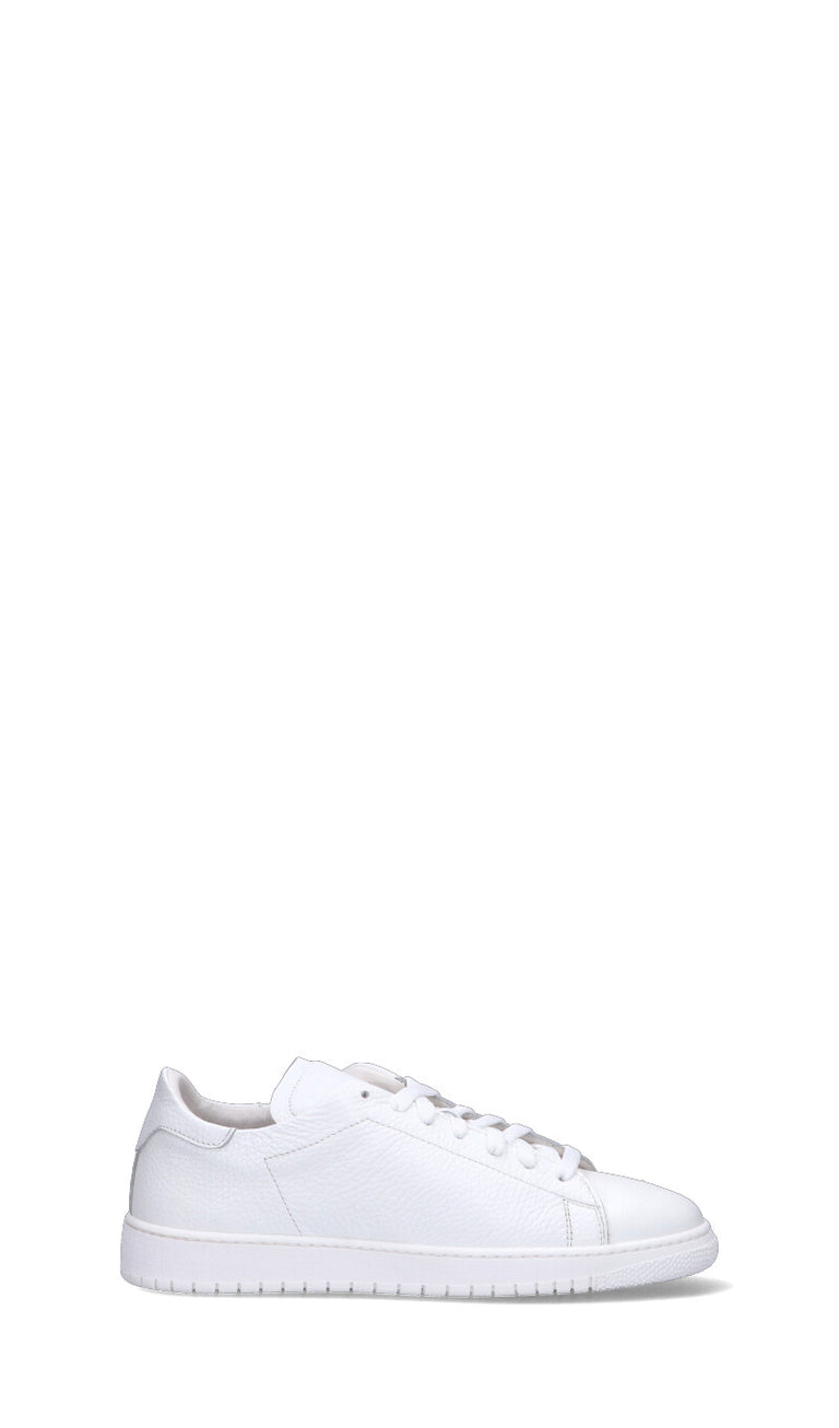 LORENZO TERRA Sneaker uomo bianca/verde in pelle