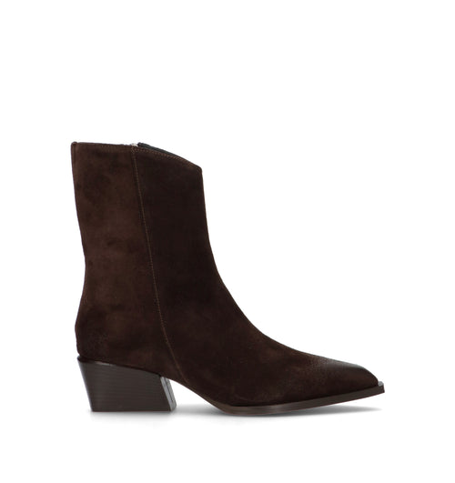 POEVE Tronchetto donna testa di moro in suede