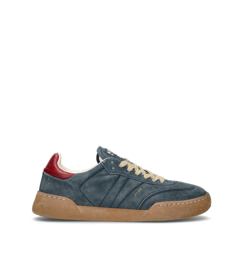 MONOWAY Sneaker uomo blu in suede