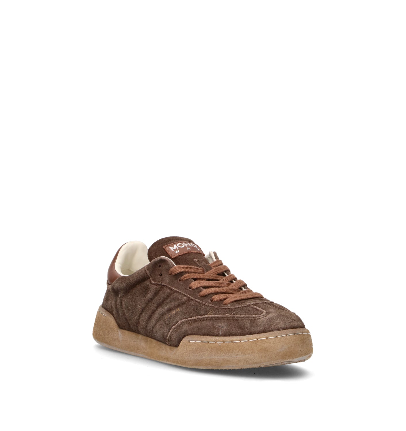 MONOWAY Sneaker uomo marrone in suede