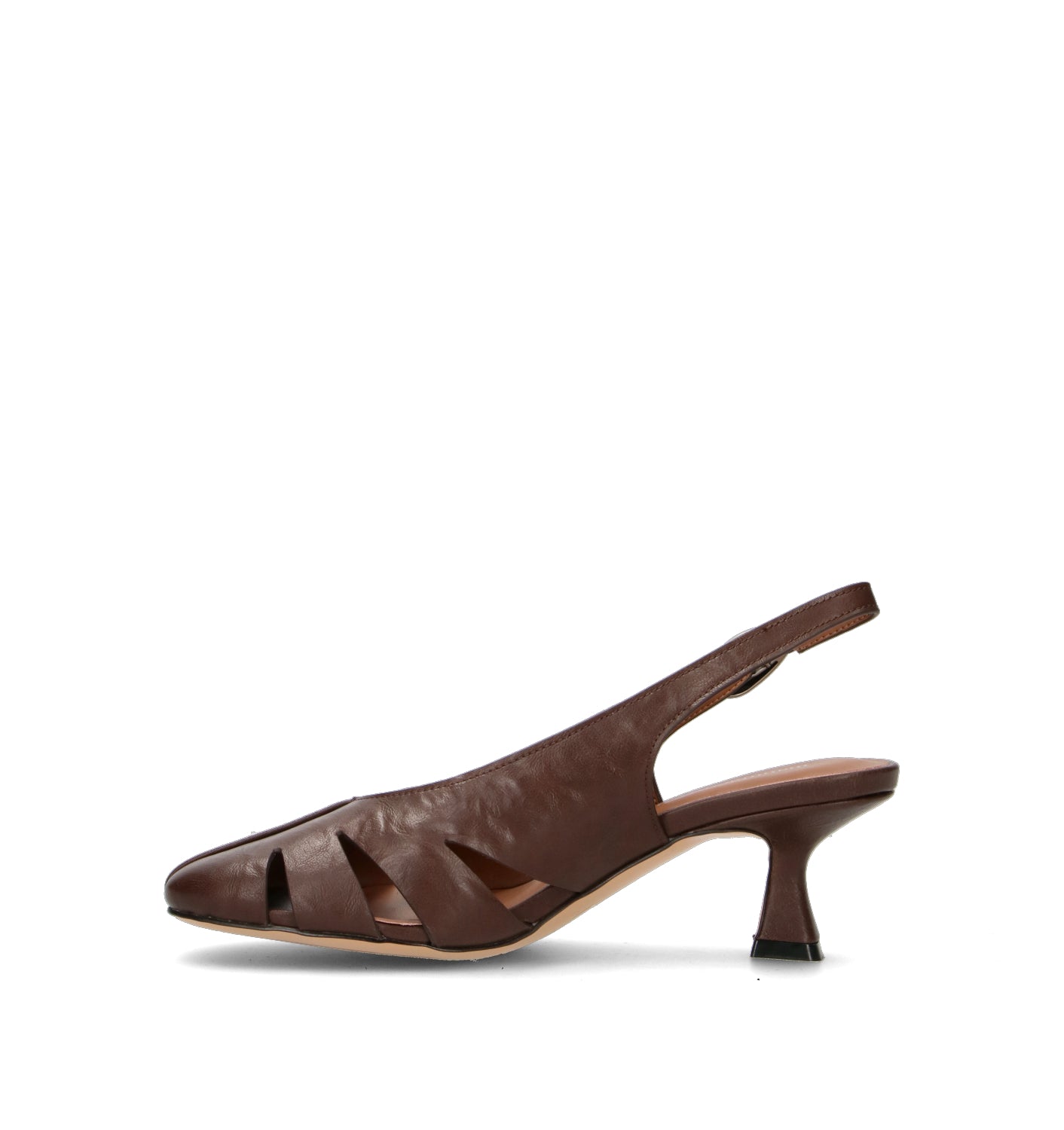 MANUFACTURE D'ESSAI Slingback donna testa di moro in pelle