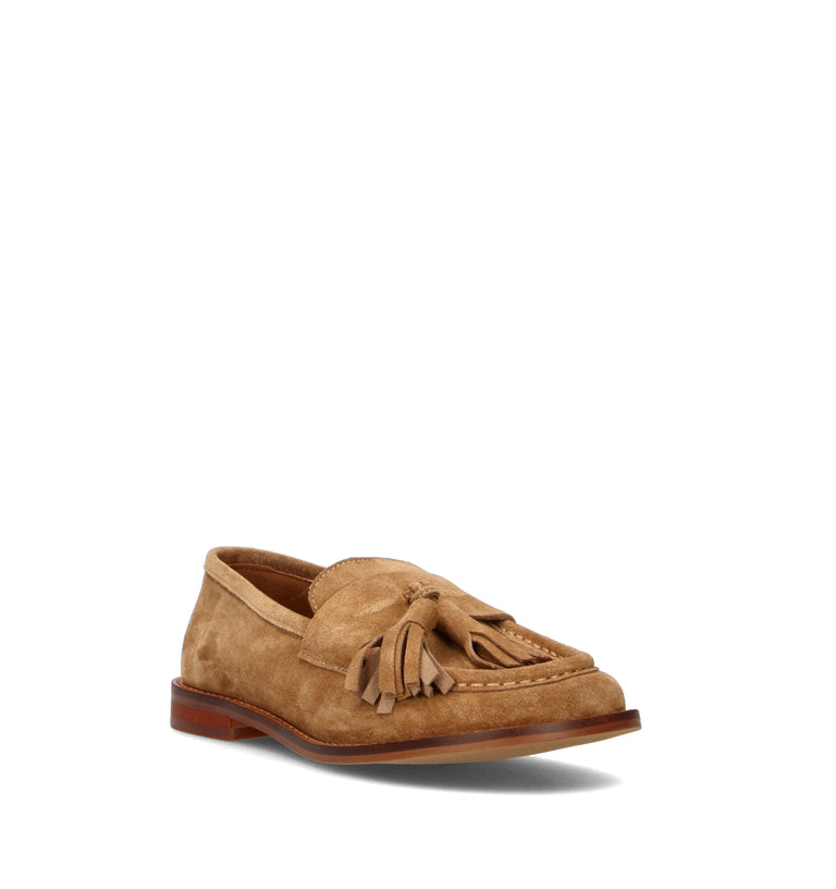 MANUFACTURE D'ESSAI Mocassino donna marrone in suede