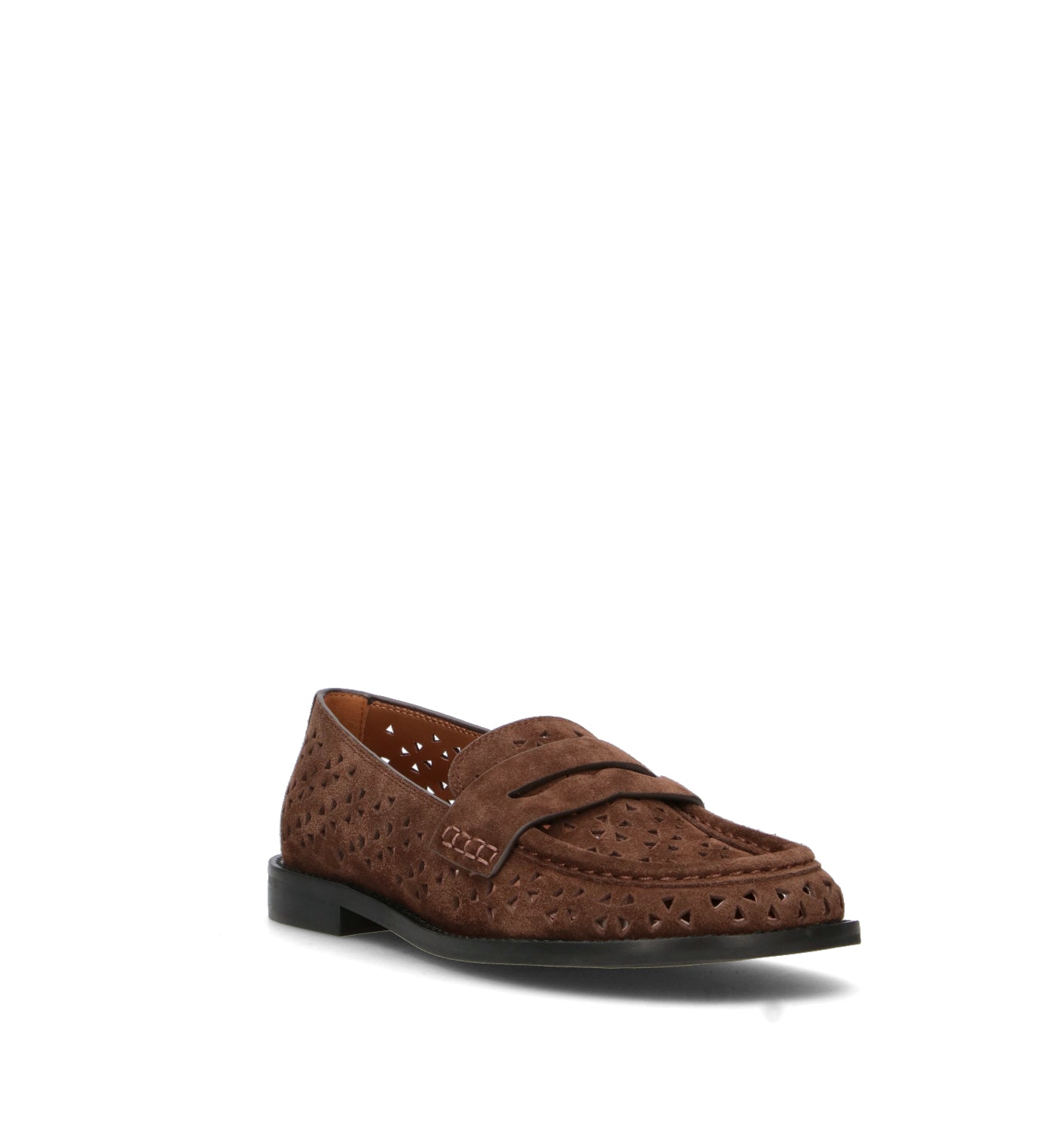 MANUFACTURE D'ESSAI Mocassino donna marroe in suede