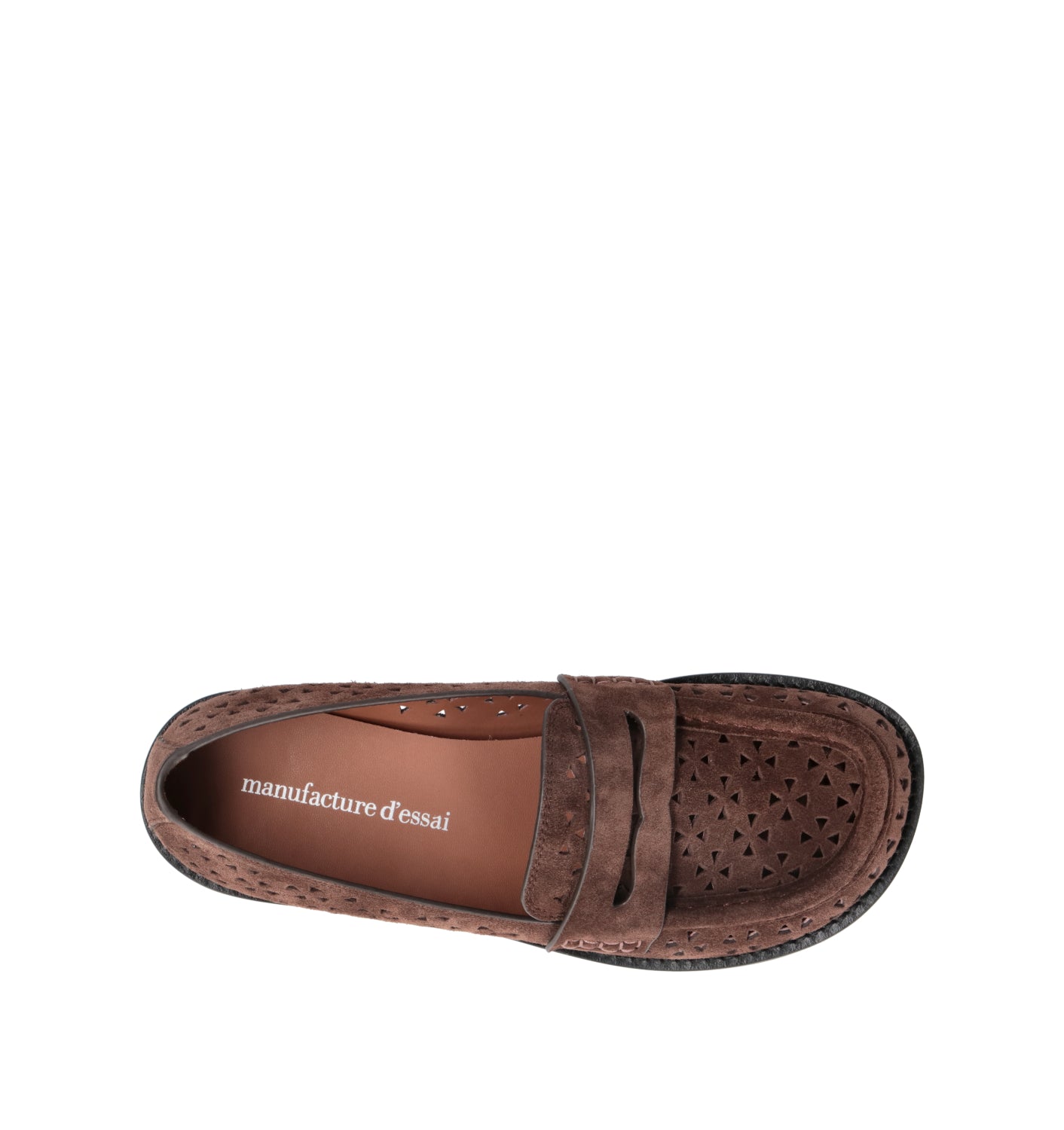 MANUFACTURE D'ESSAI Mocassino donna marroe in suede