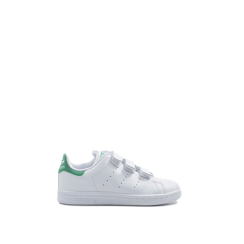 ADIDAS ORIGINAL STAN SMITH Sneaker bimbo bianca/verde in pelle