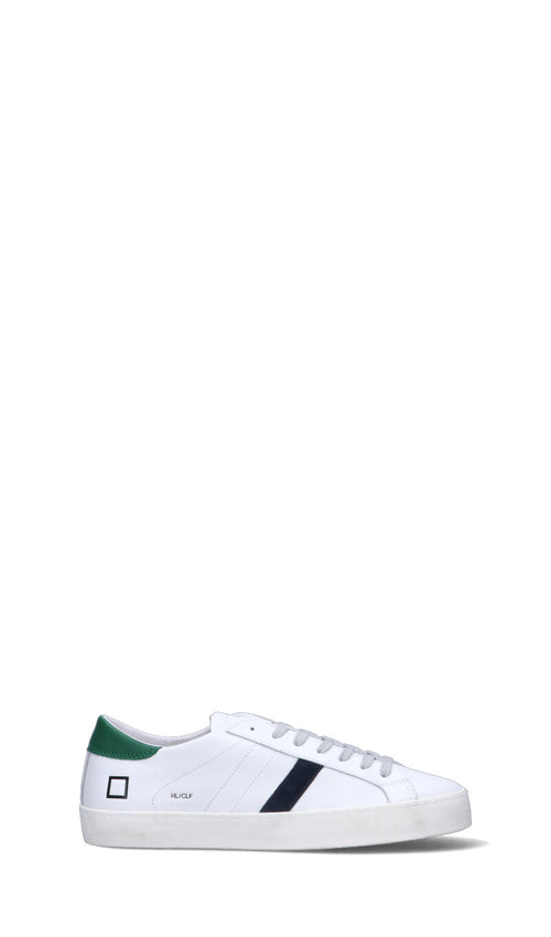 D.A.T.E. Sneaker uomo bianca/verde in pelle