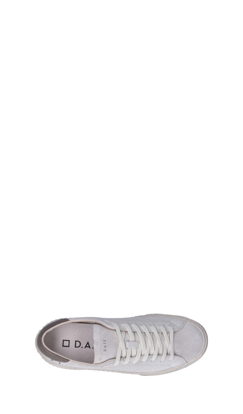 D.A.T.E. - HILL LOW Sneaker uomo bianca in suede