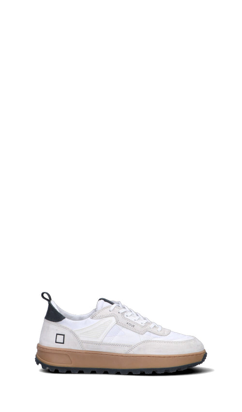 D.A.T.E. - KDUE Sneaker uomo bianca/nera in suede