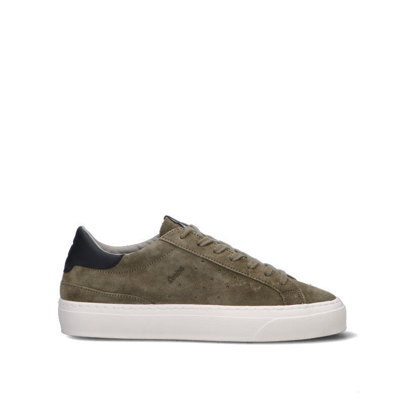 D.A.T.E. - SONICA Sneaker uomo army in suede