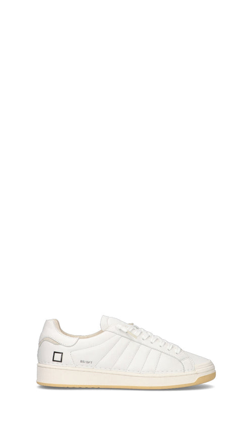 D.A.T.E. BASE SOFT Sneaker uomo bianca in pelle