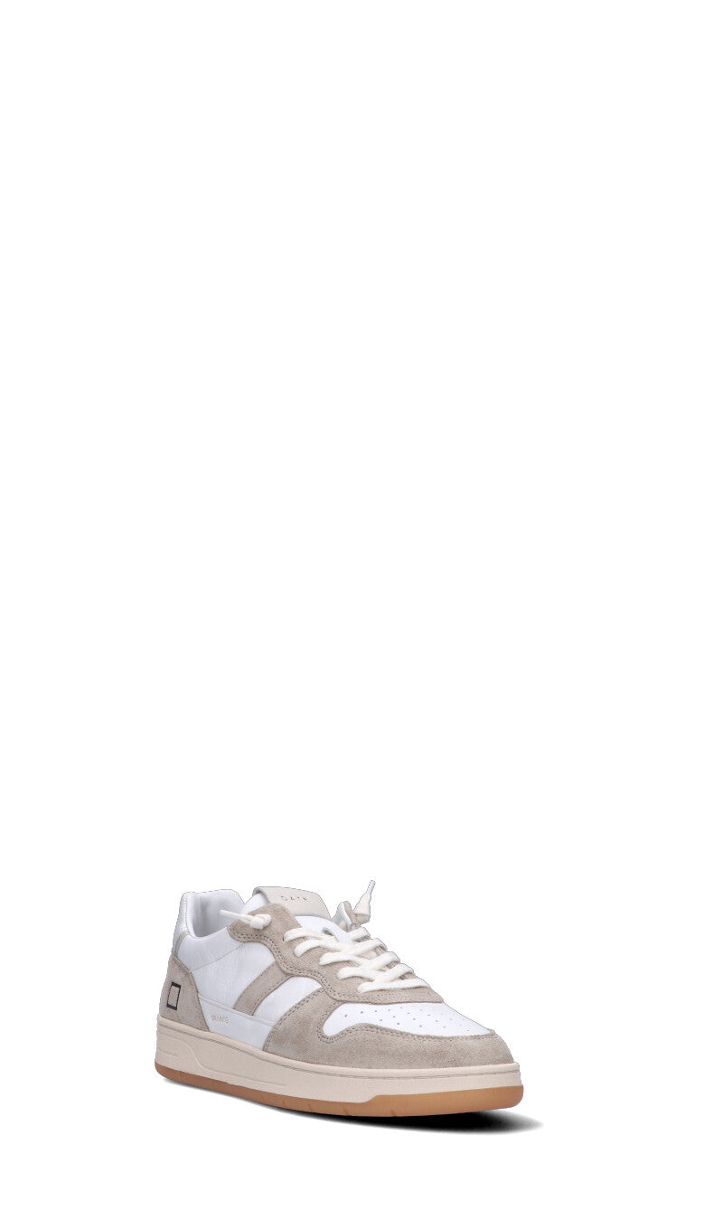 D.A.T.E. COURT 2.0 VINTAGE CALF Sneaker uomo bianca/beige in pelle