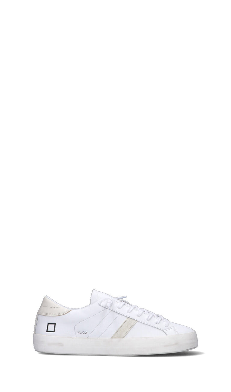 D.A.T.E. HILL LOW CALF Sneaker uomo bianca/panna in pelle