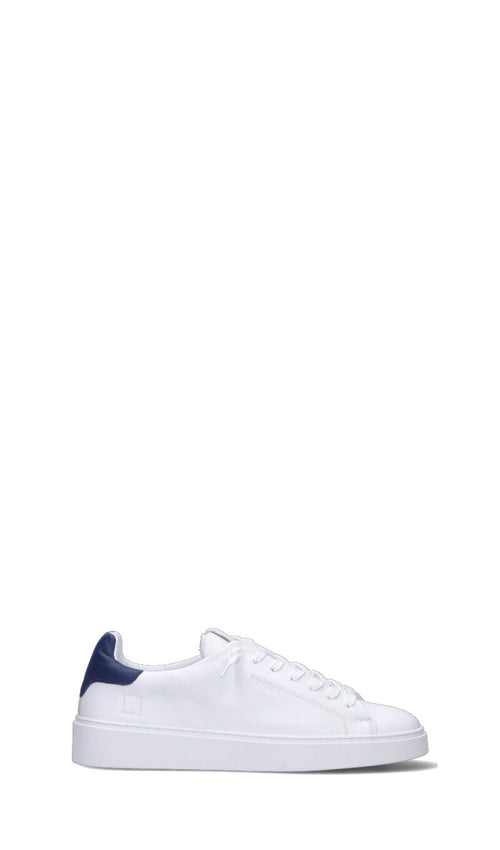D.A.T.E. LEVANTE CALF Sneaker uomo bianca/blu in pelle