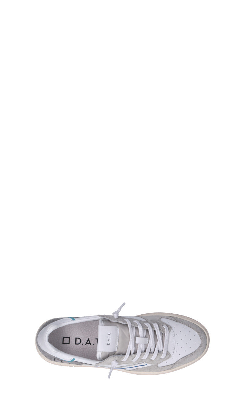 D.A.T.E. TORNEO PURE SOFT Sneaker uomo bianca/grigia in pelle