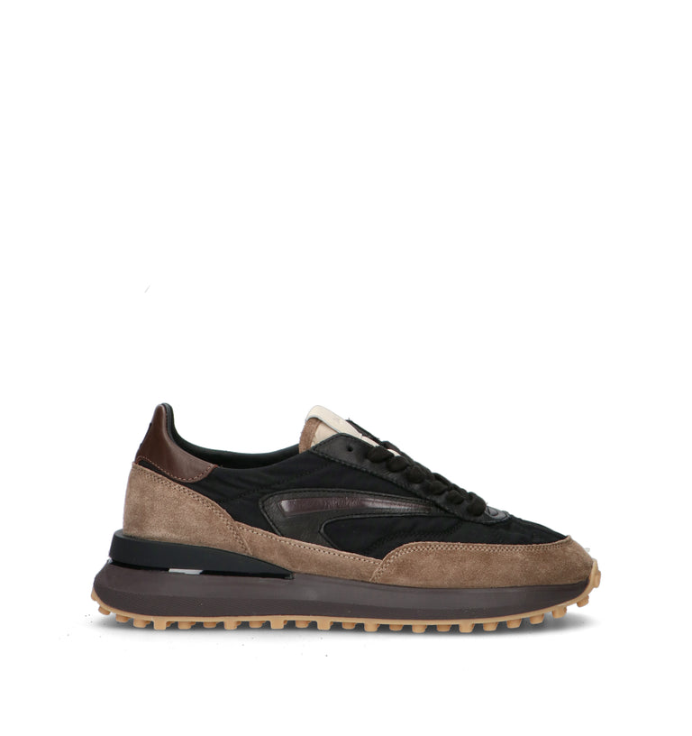 D.A.T.E. Sneaker uomo nera/marrone