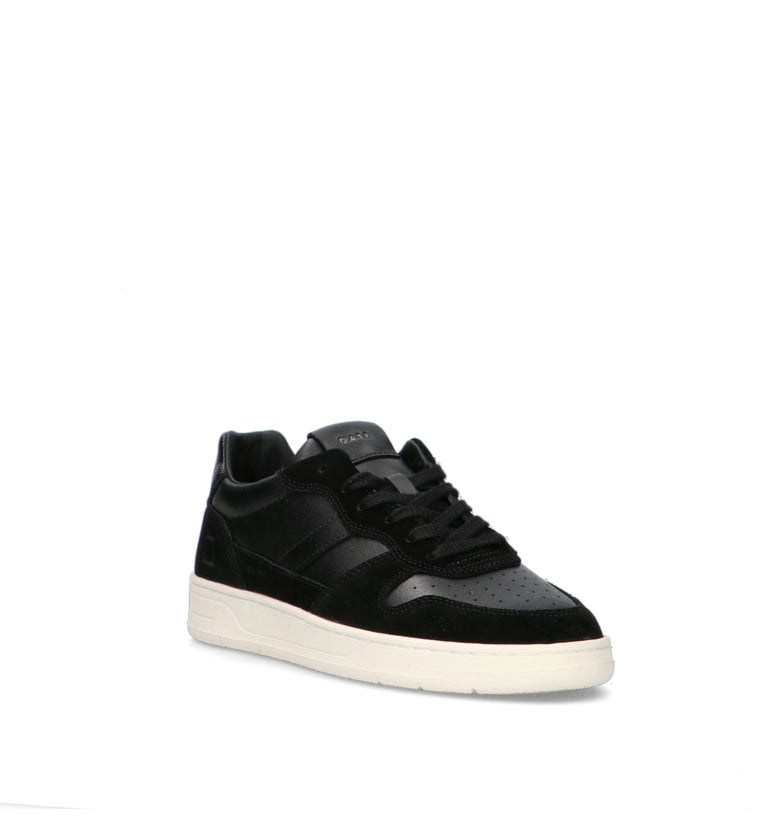 D.A.T.E. Sneaker uomo nera in pelle