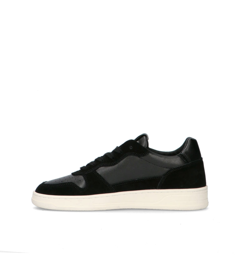 D.A.T.E. Sneaker uomo nera in pelle