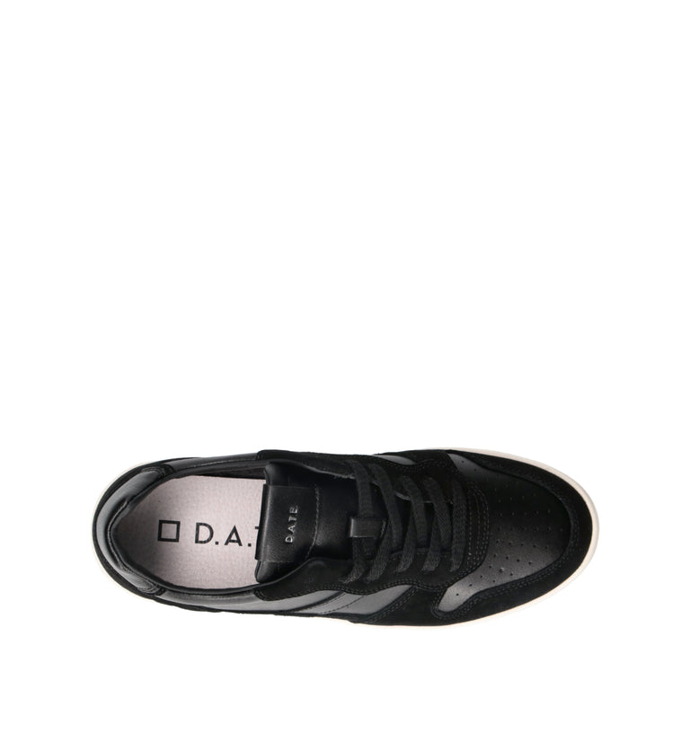 D.A.T.E. Sneaker uomo nera in pelle